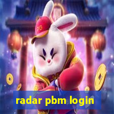 radar pbm login